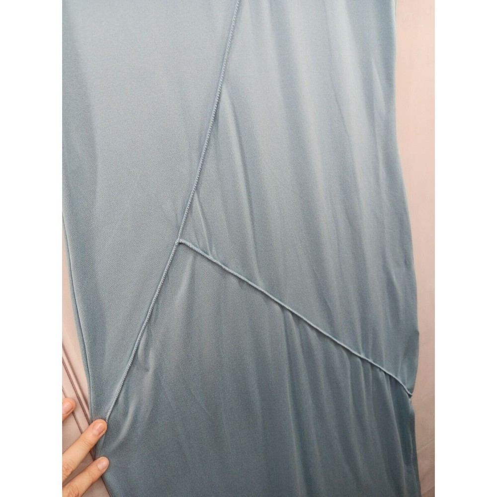 NWT Heart & Hips Maxi Dress Women Size L Stretch High Side Slits Perwinkle Blue - Picture 7 of 16